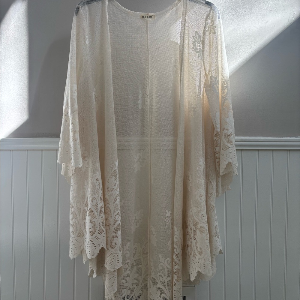 Miami Cream Textured Top